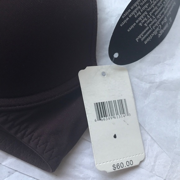 NWT Le Mystere Underwire T-shirt Bra 34A Burgundy - Picture 3 of 5